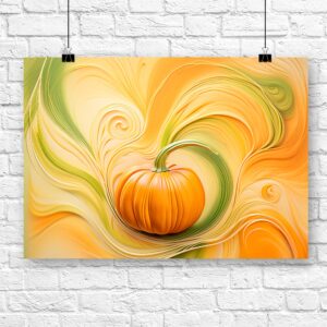 Abstract pumpkin art