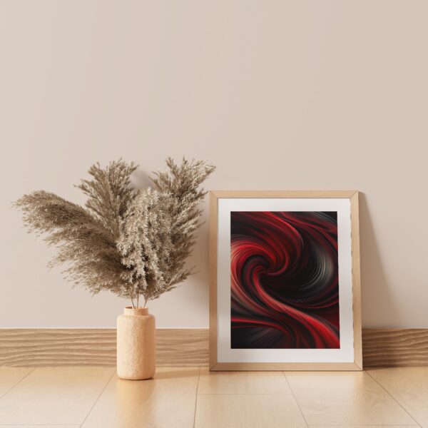 Red Abstract Art Pieces