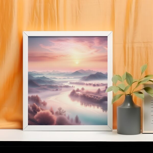 Ethereal Landscape Art Sunrise