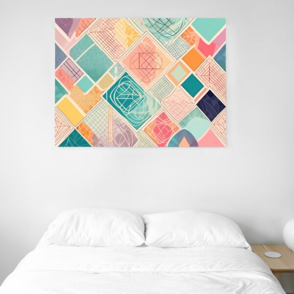 Colorful geometric shapes art download