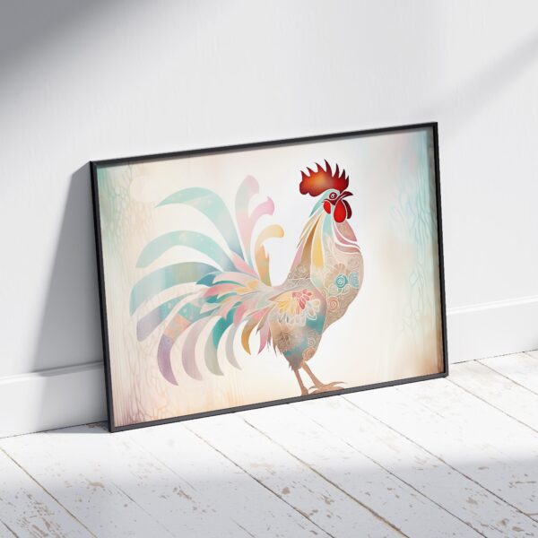 Folk art rooster