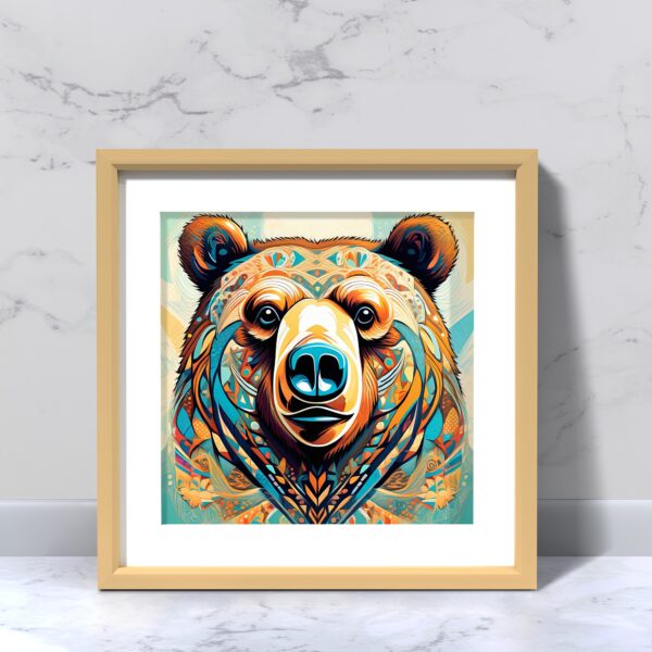 Colorful Bear Art