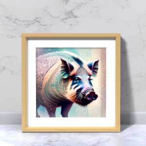 Art of zoo boar