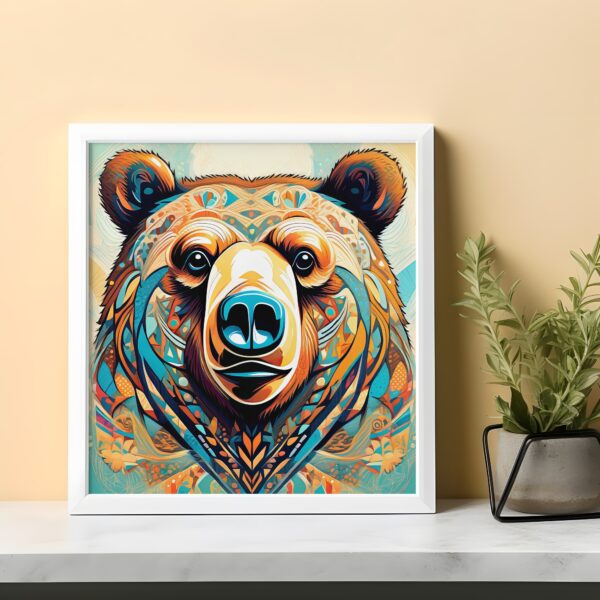 Bear pop art