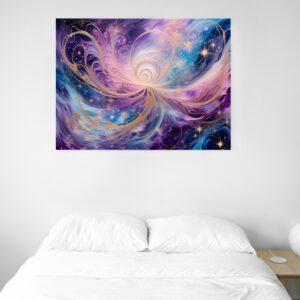 Cosmic galaxy abstract art print online