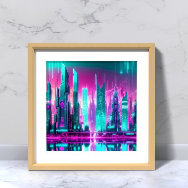 Futuristic Cyberpunk Cityscape Art