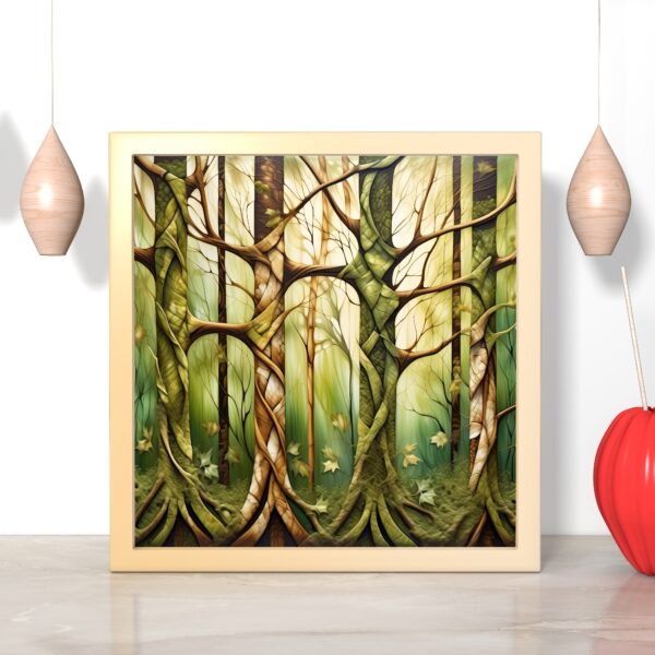 Large forest wall art